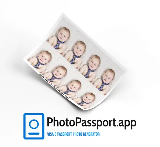 image of an example of a diy printed photo and visa passport